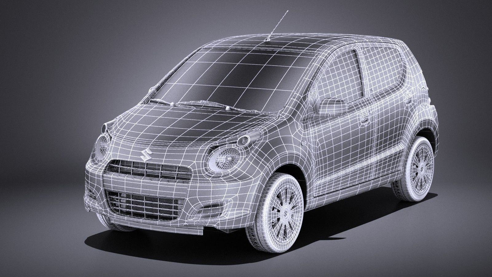 Suzuki Alto GL 2009-2015 VRAY 3D model_17