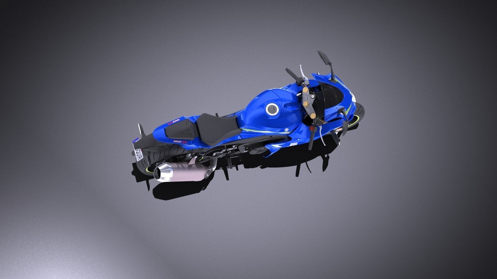 Suzuki GSX-R1000 2017 VRAY 3D model_7