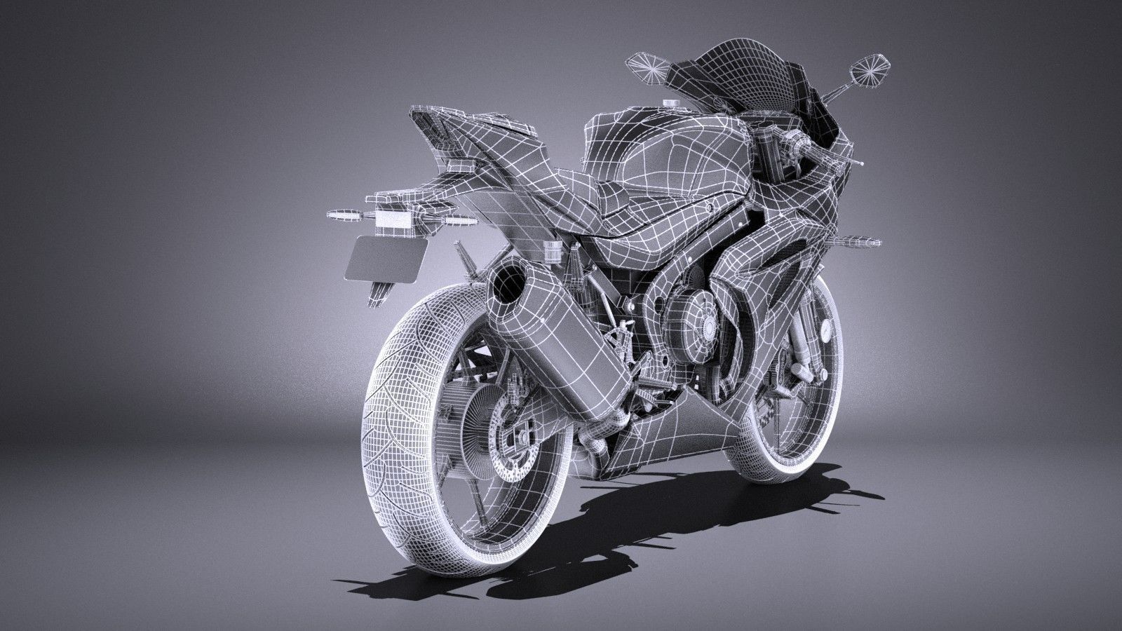 Suzuki GSX-R1000 2017 VRAY 3D model_15