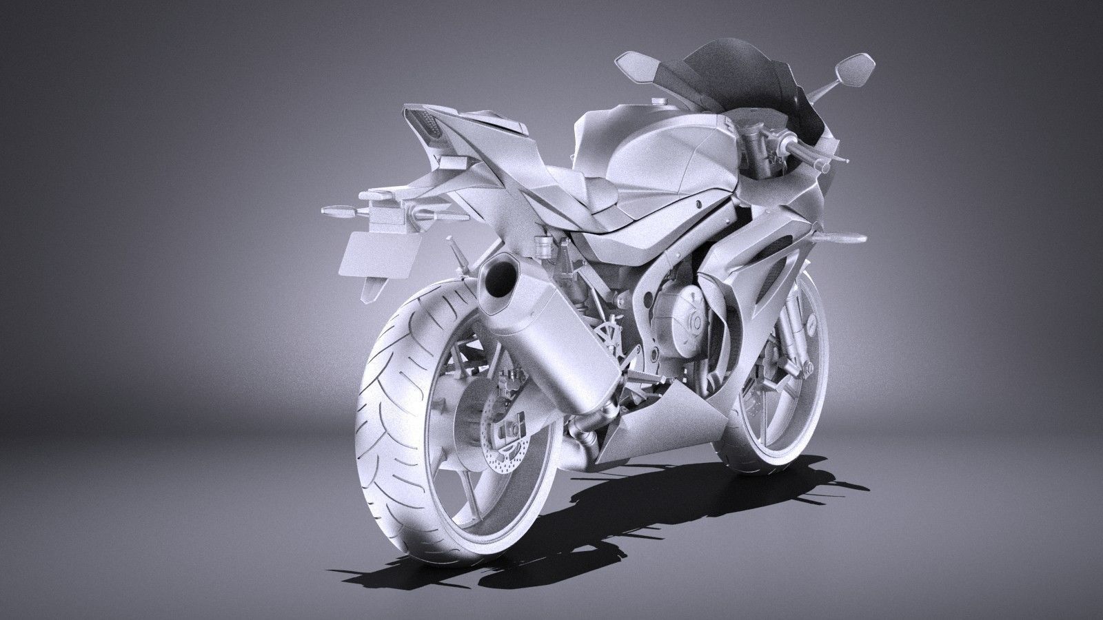Suzuki GSX-R1000 2017 VRAY 3D model_11