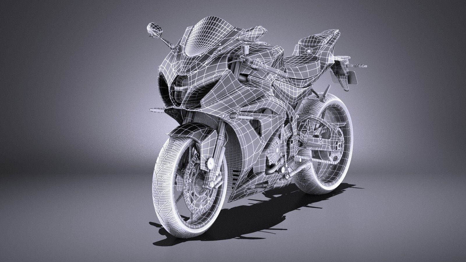 Suzuki GSX-R1000 2017 VRAY 3D model_14