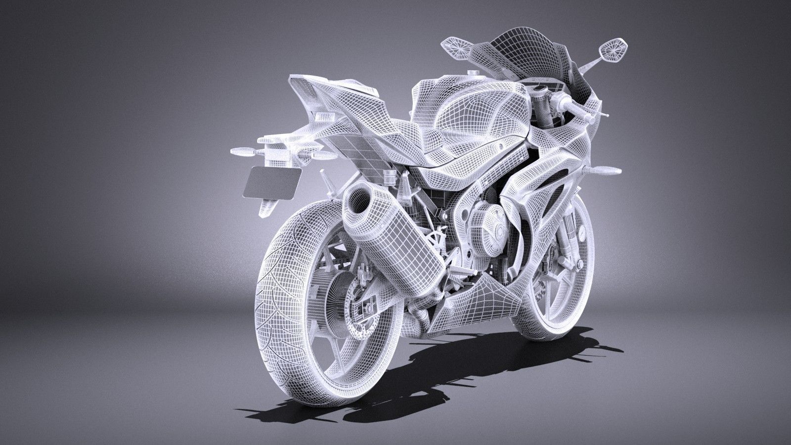 Suzuki GSX-R1000 2017 VRAY 3D model_13