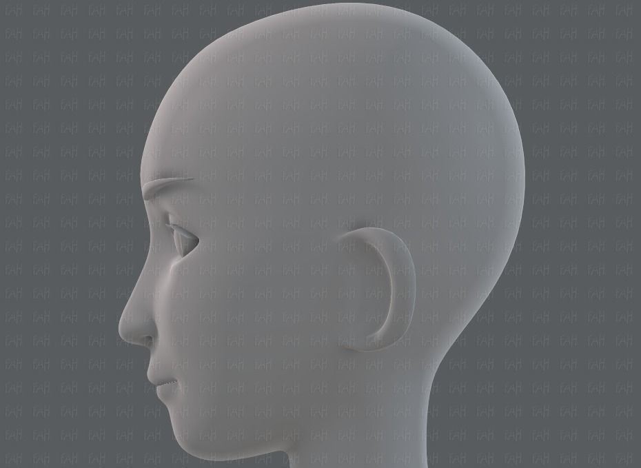 Base mesh man character V17 Low-poly 3D model_39