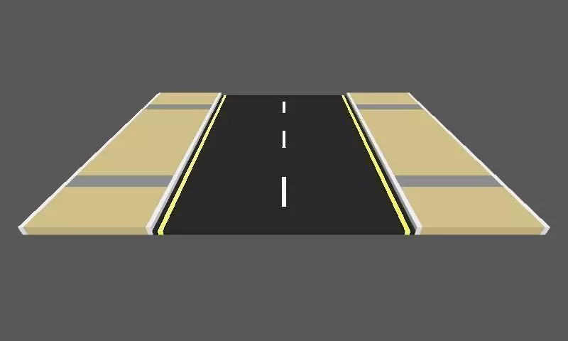 Road Voxel - Low-poly 3d Model Free low-poly 3D model
