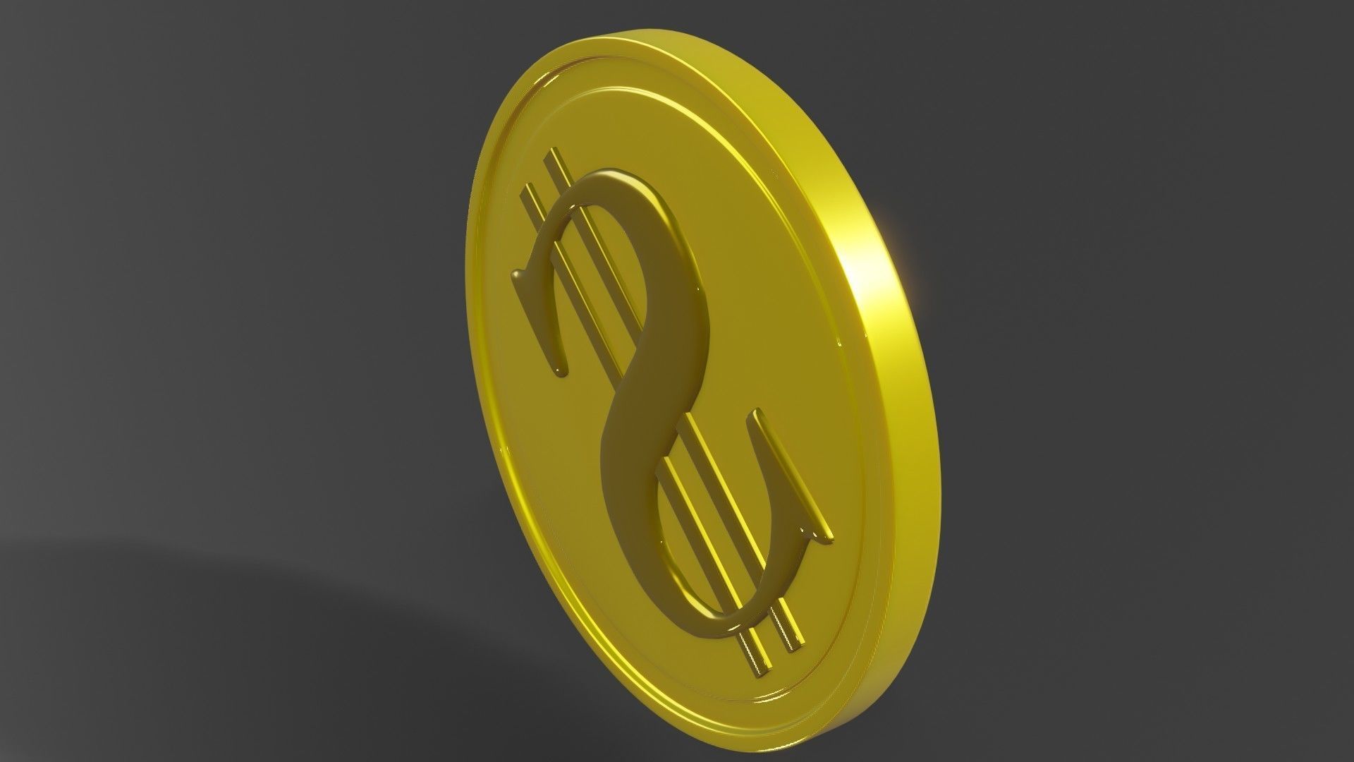 Coin 3D model metal ring 3D model_13