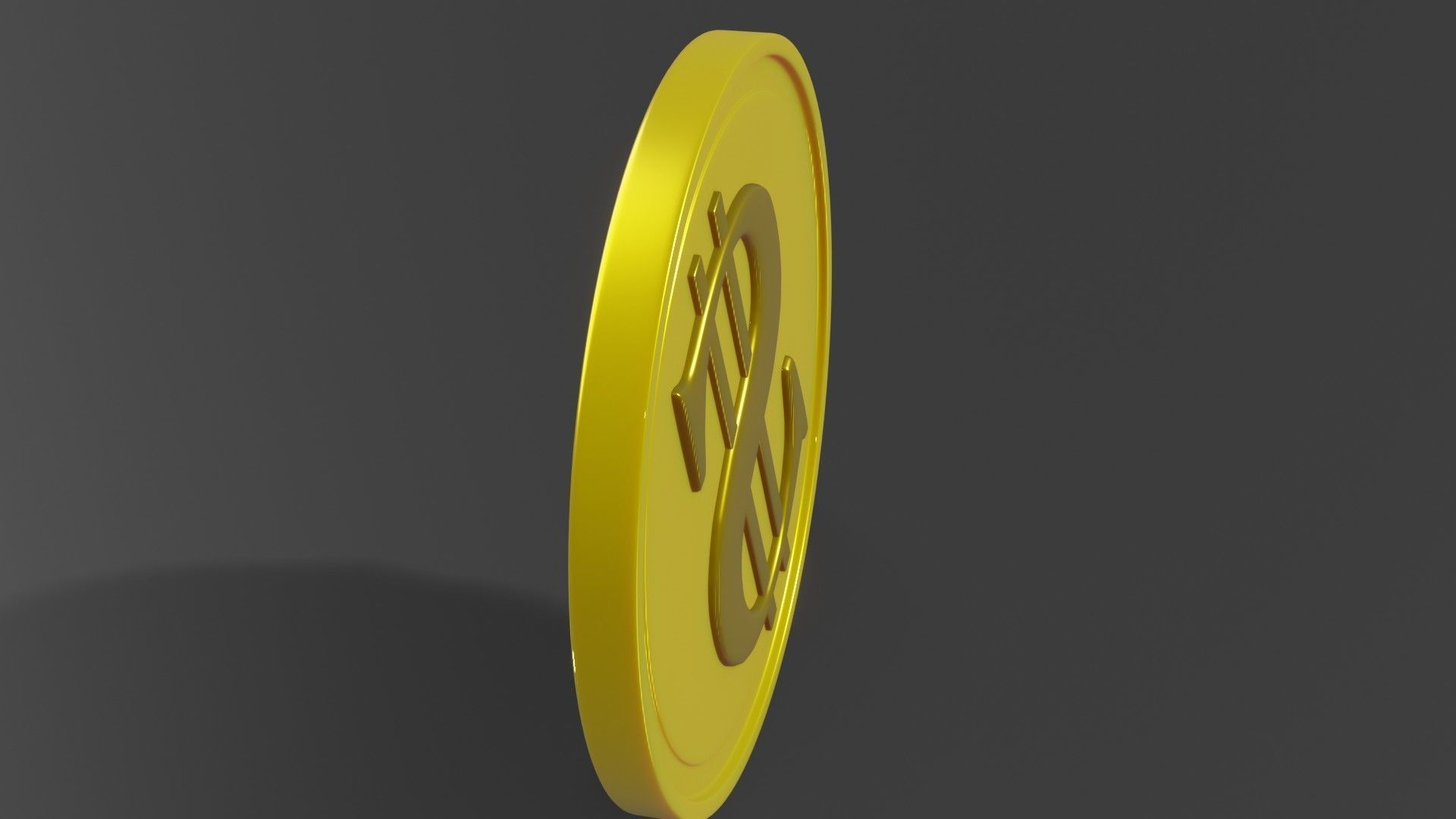 Coin 3D model metal ring 3D model_18