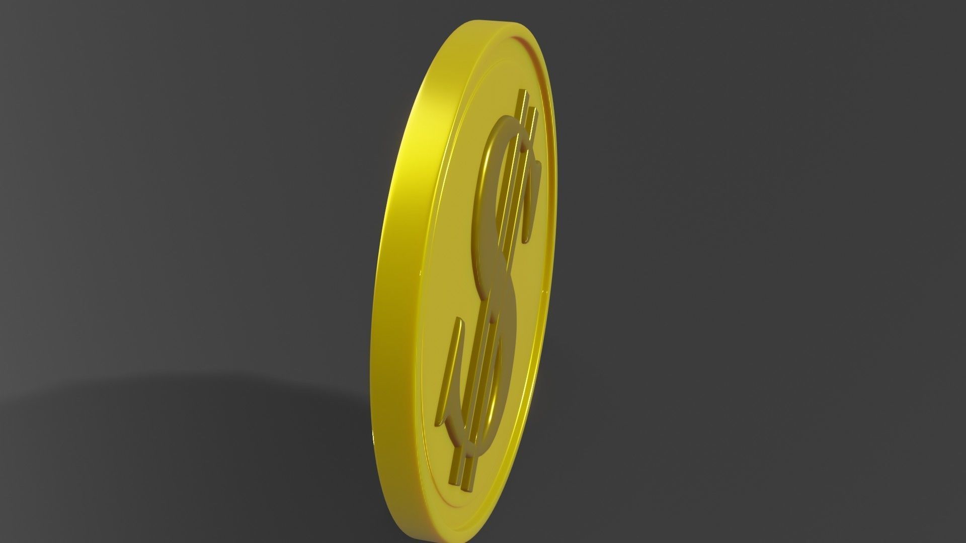 Coin 3D model metal ring 3D model_11