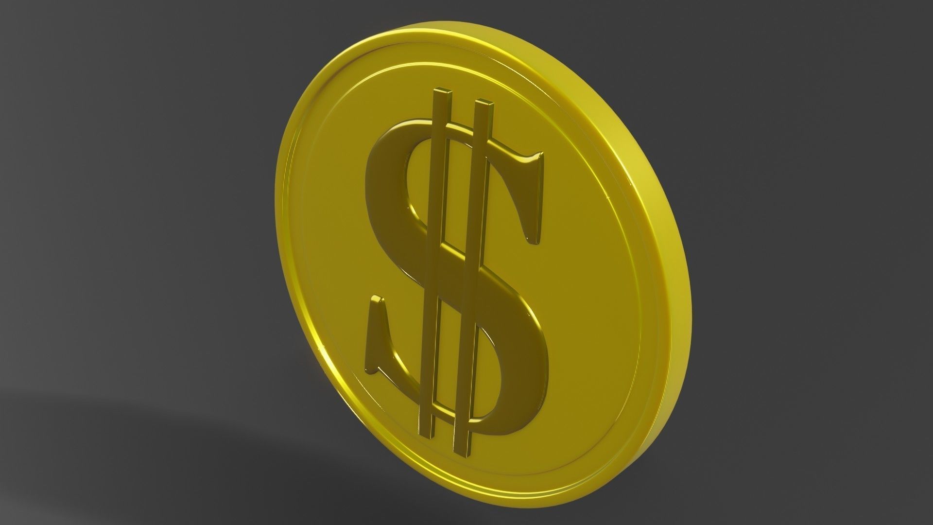 Coin 3D model metal ring 3D model_22