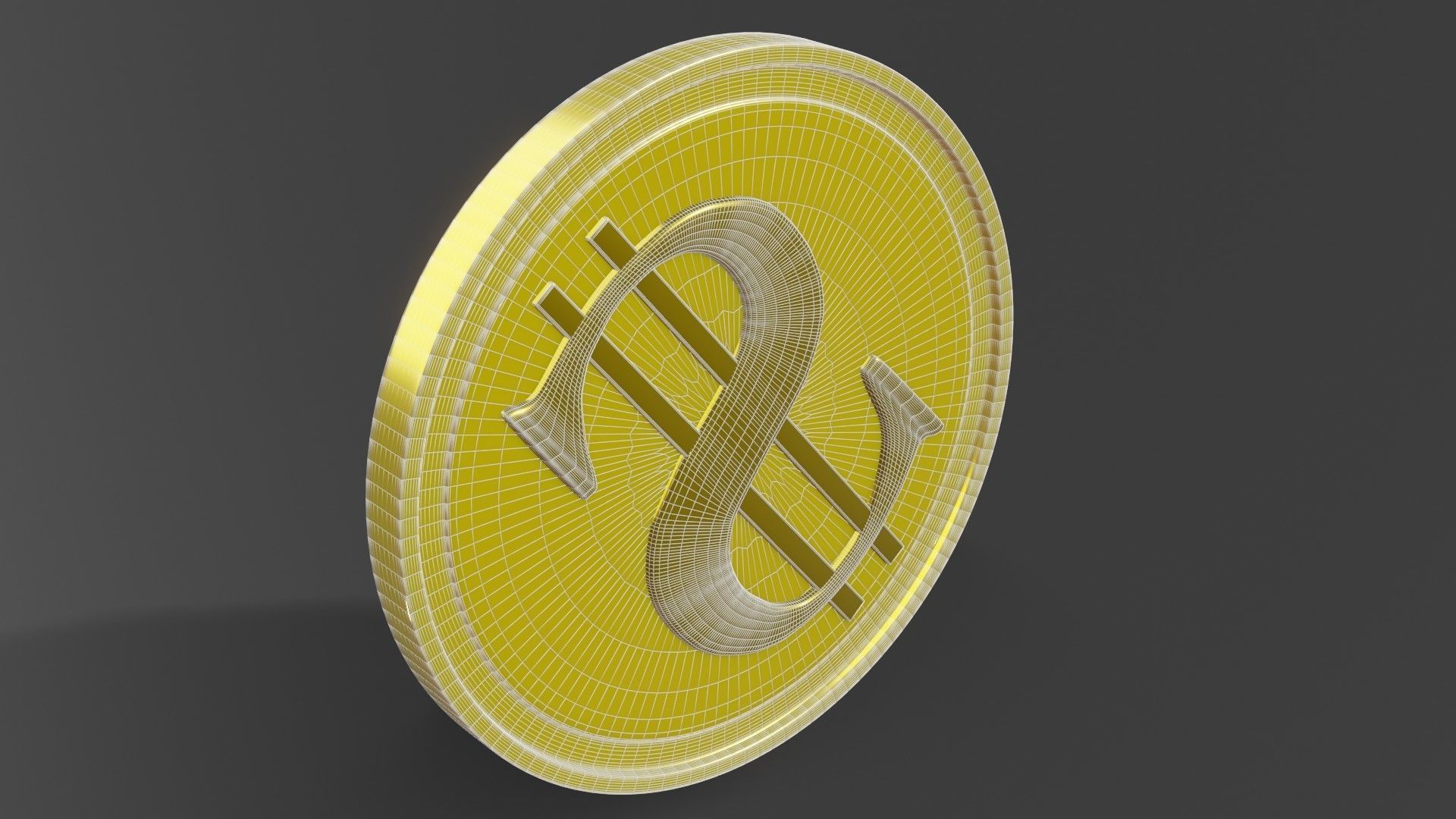 Coin 3D model metal ring 3D model_49