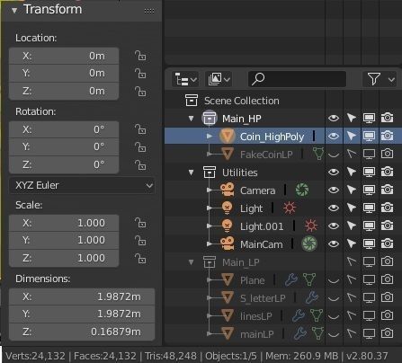 Coin 3D model metal ring 3D model_24
