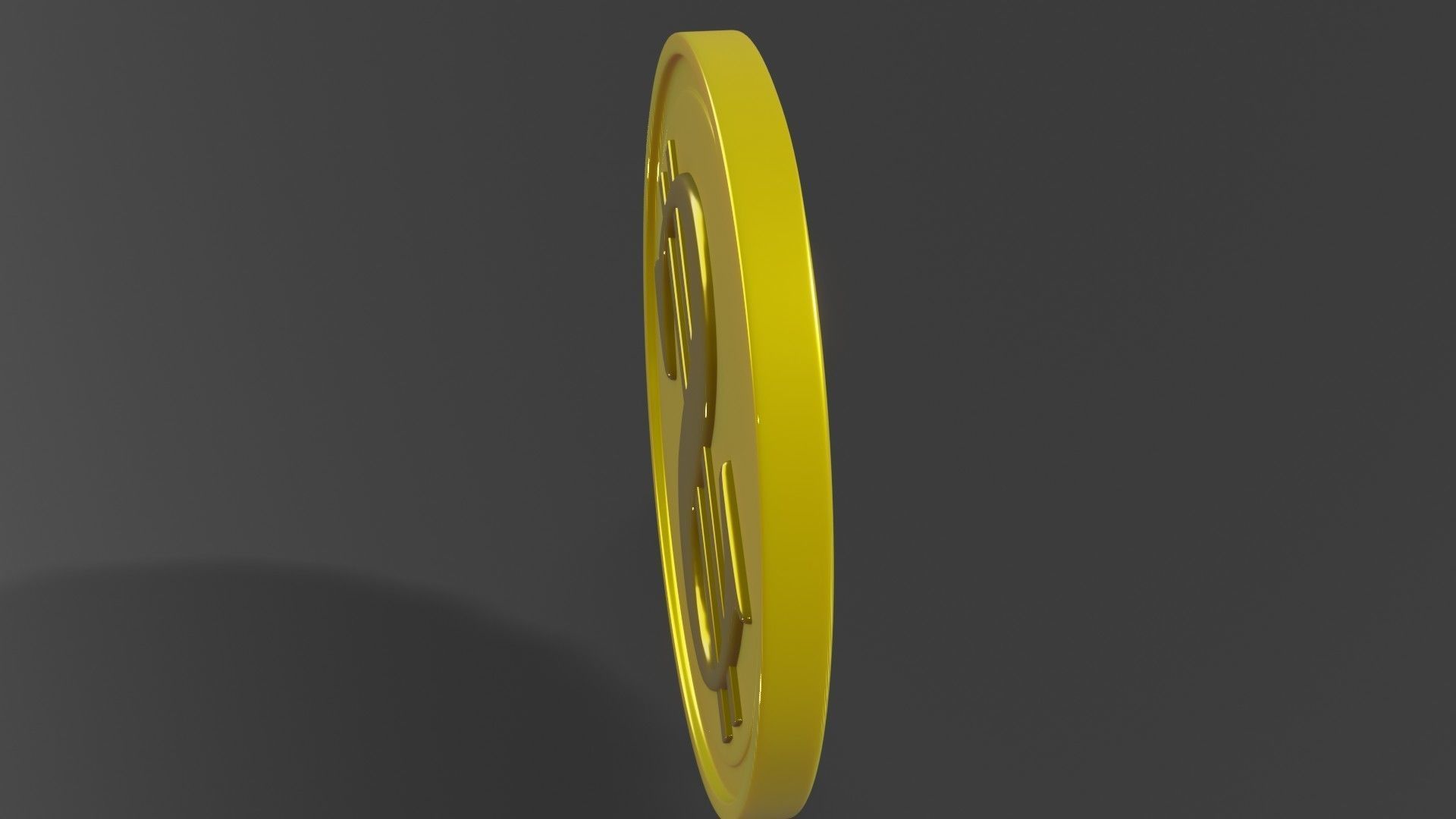 Coin 3D model metal ring 3D model_12