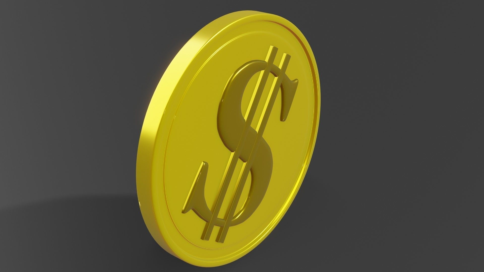 Coin 3D model metal ring 3D model_10