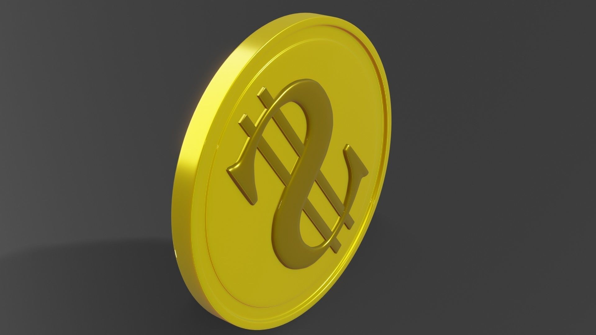 Coin 3D model metal ring 3D model_17