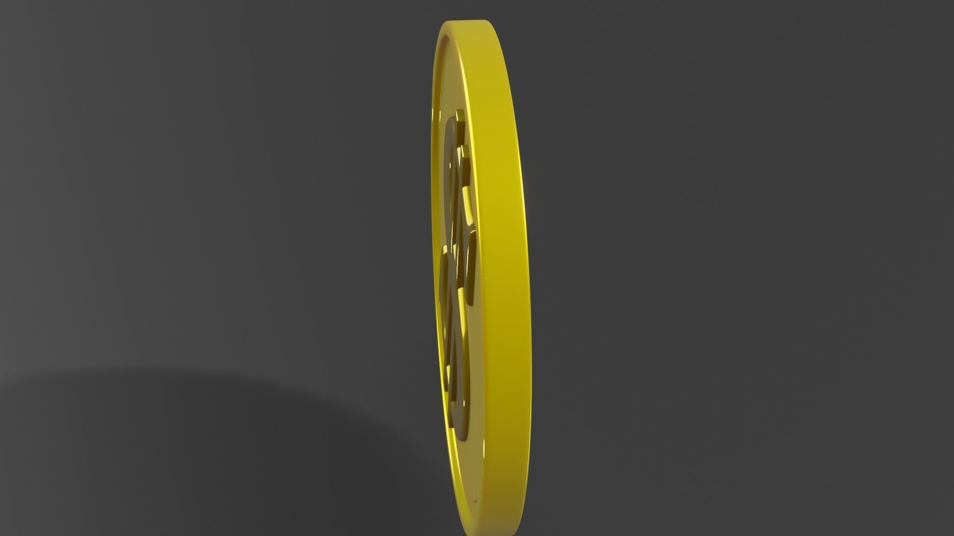 Coin 3D model metal ring 3D model_19