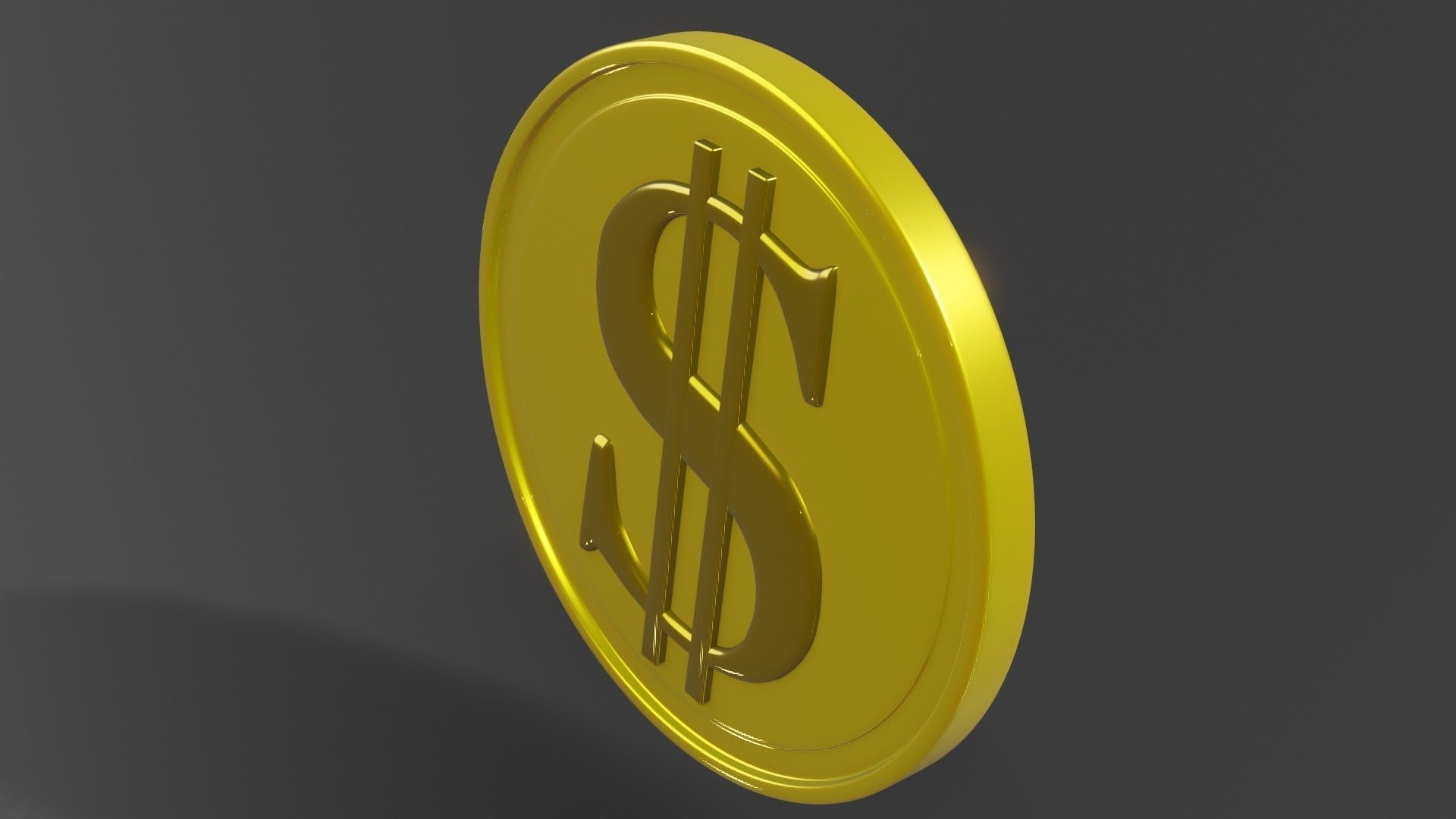 Coin 3D model metal ring 3D model_21