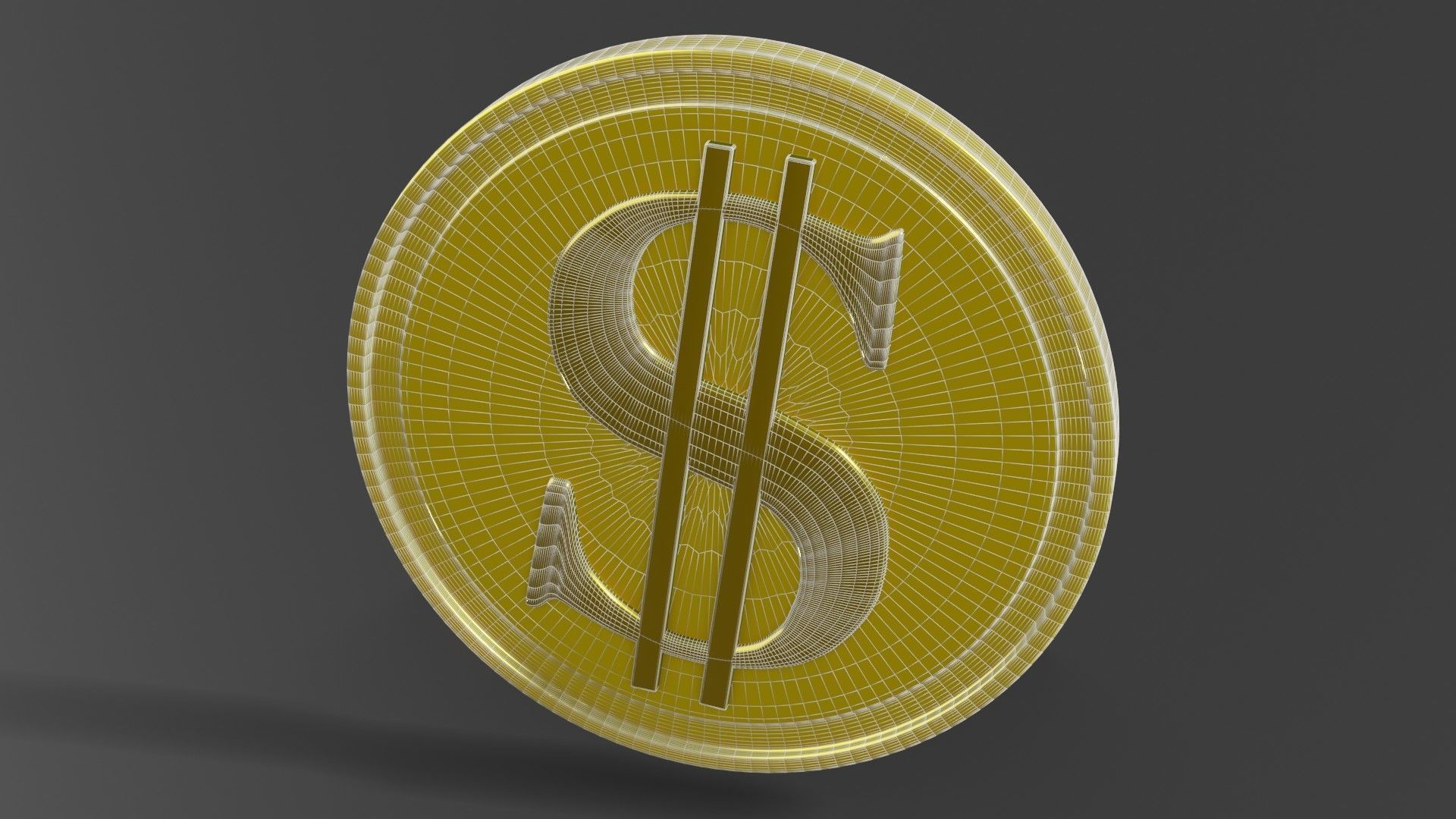 Coin 3D model metal ring 3D model_45