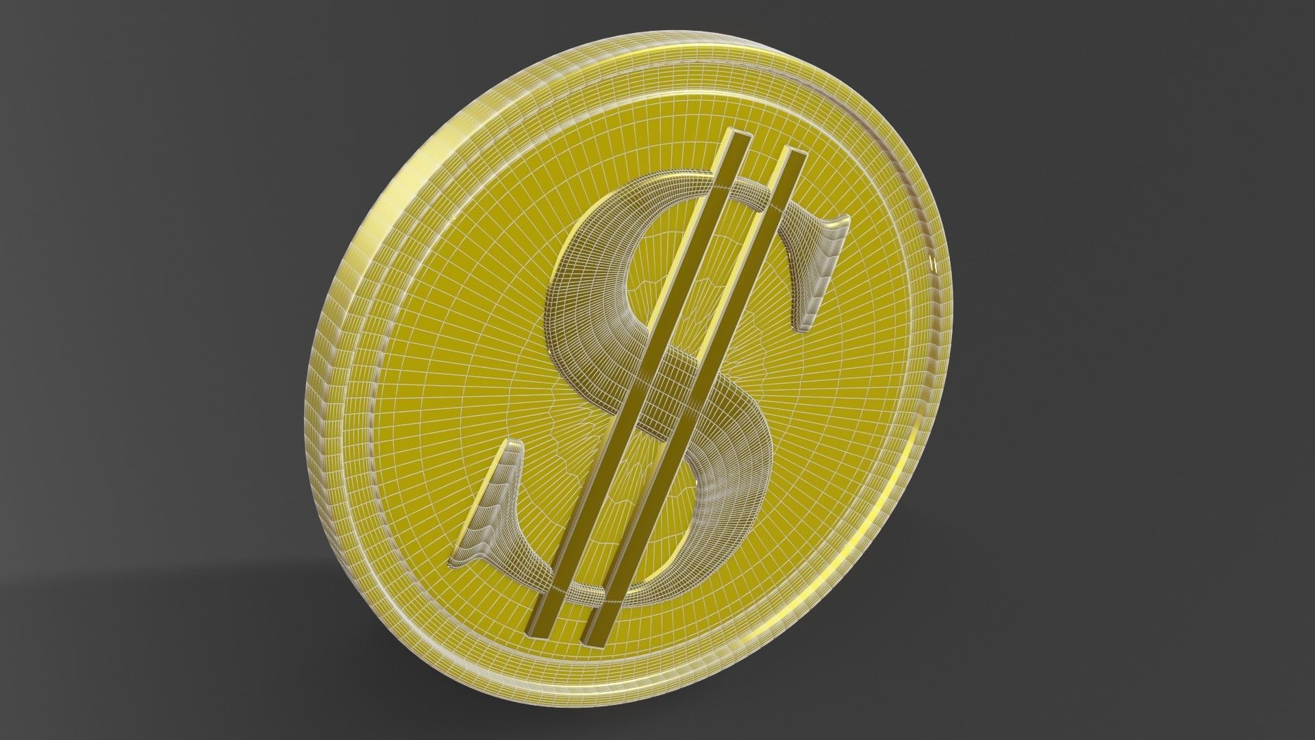 Coin 3D model metal ring 3D model_46