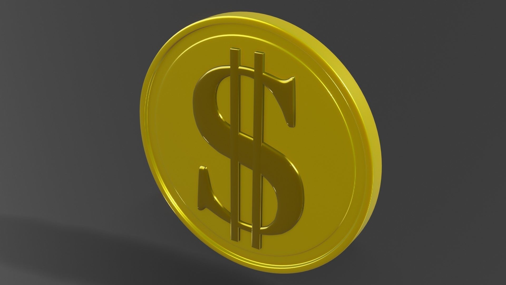 Coin 3D model metal ring 3D model_23