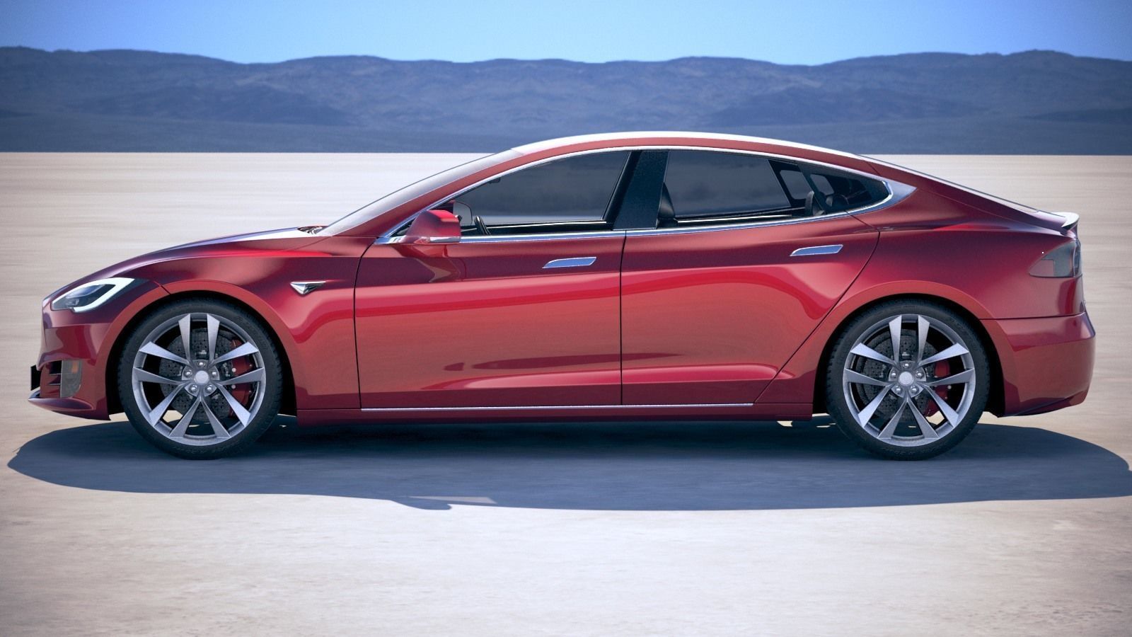 Tesla Model S P100D 2018 3D model_6