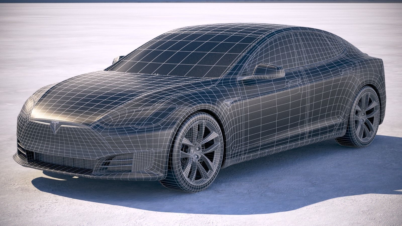 Tesla Model S P100D 2018 3D model_19