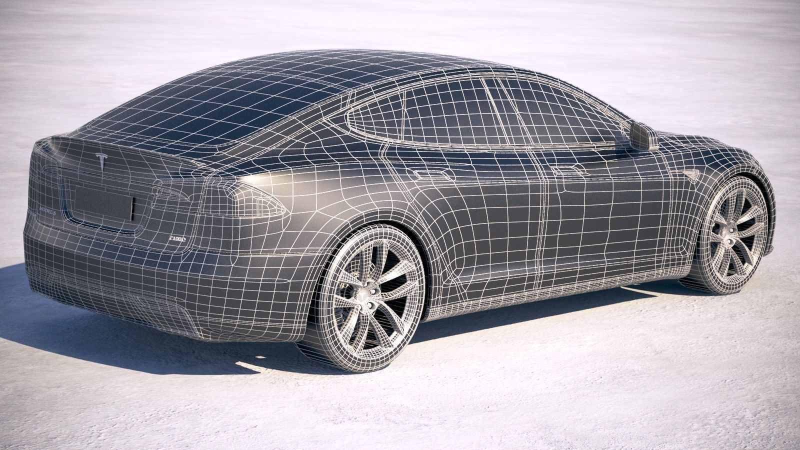 Tesla Model S P100D 2018 3D model_20