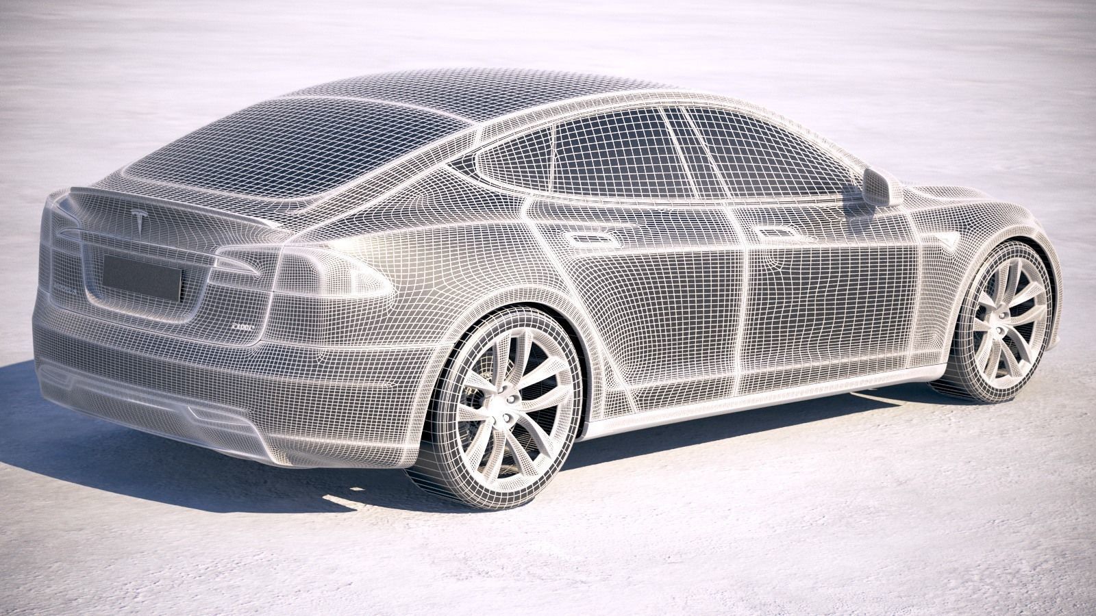Tesla Model S P100D 2018 3D model_18