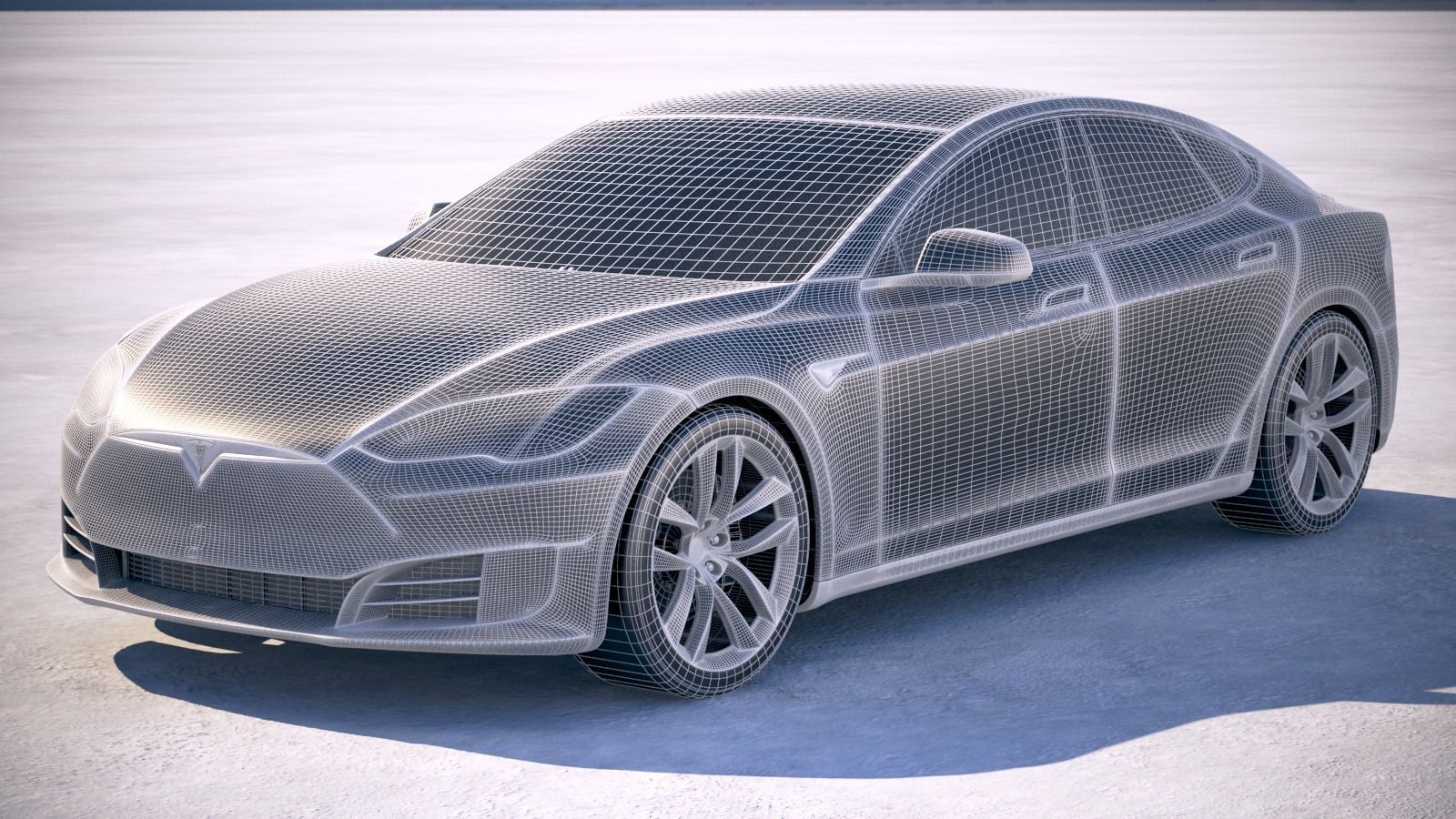 Tesla Model S P100D 2018 3D model_17