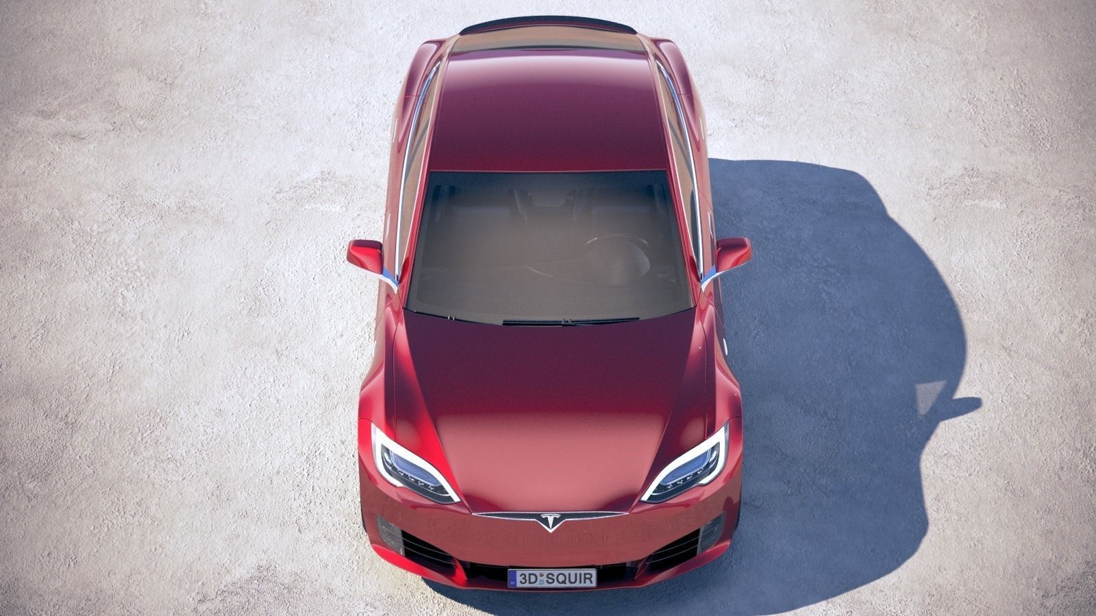 Tesla Model S P100D 2018 3D model_8