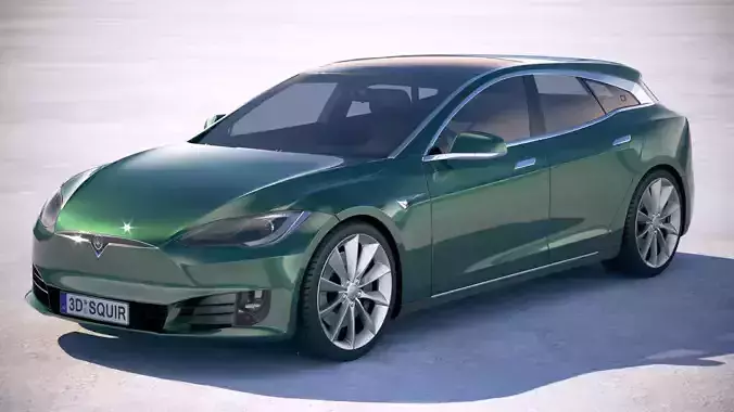 Tesla Model S Shooting Brake 2019 3D model