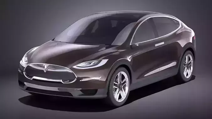 Tesla Model X 2015 VRAY