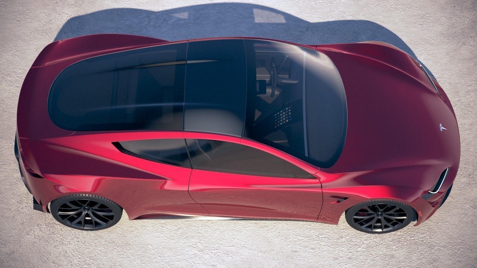 Tesla Roadster 2020 3D model_7