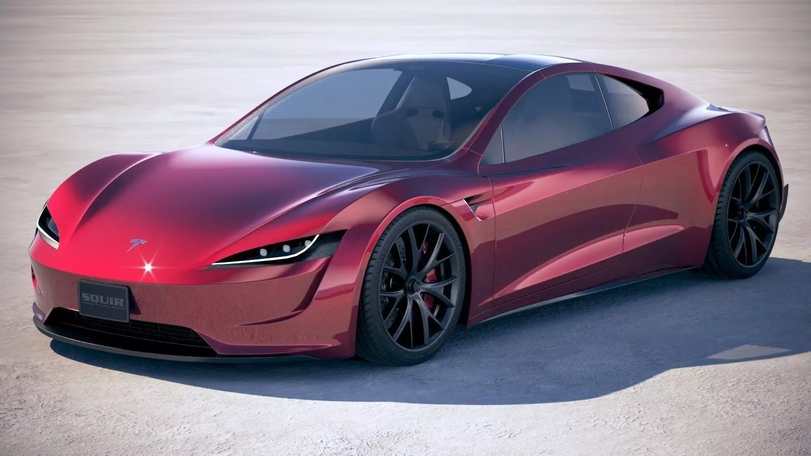 Tesla Roadster 2020 3D model_0