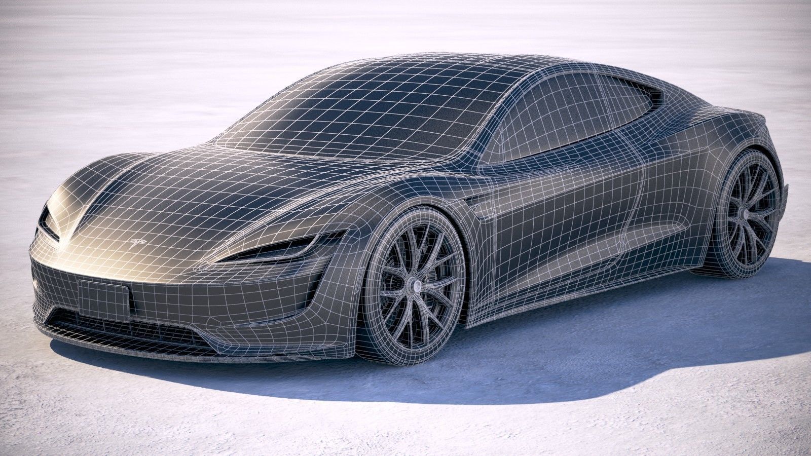 Tesla Roadster 2020 3D model_19