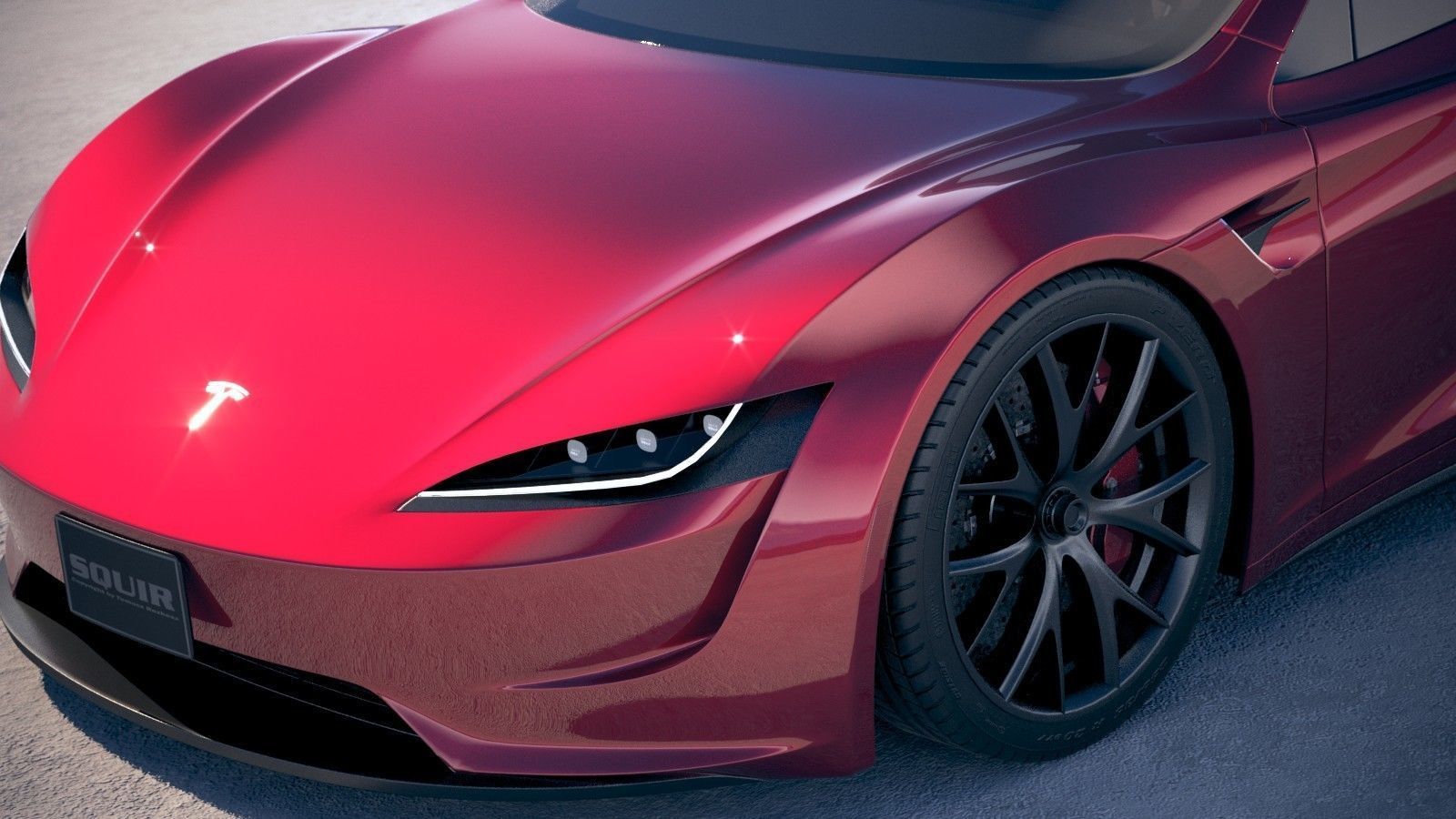Tesla Roadster 2020 3D model_2