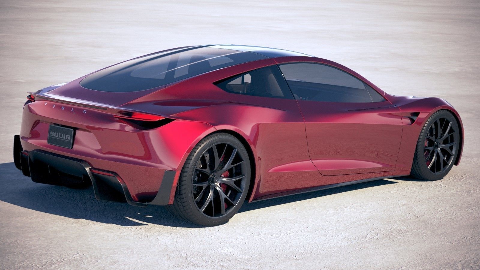 Tesla Roadster 2020 3D model_4