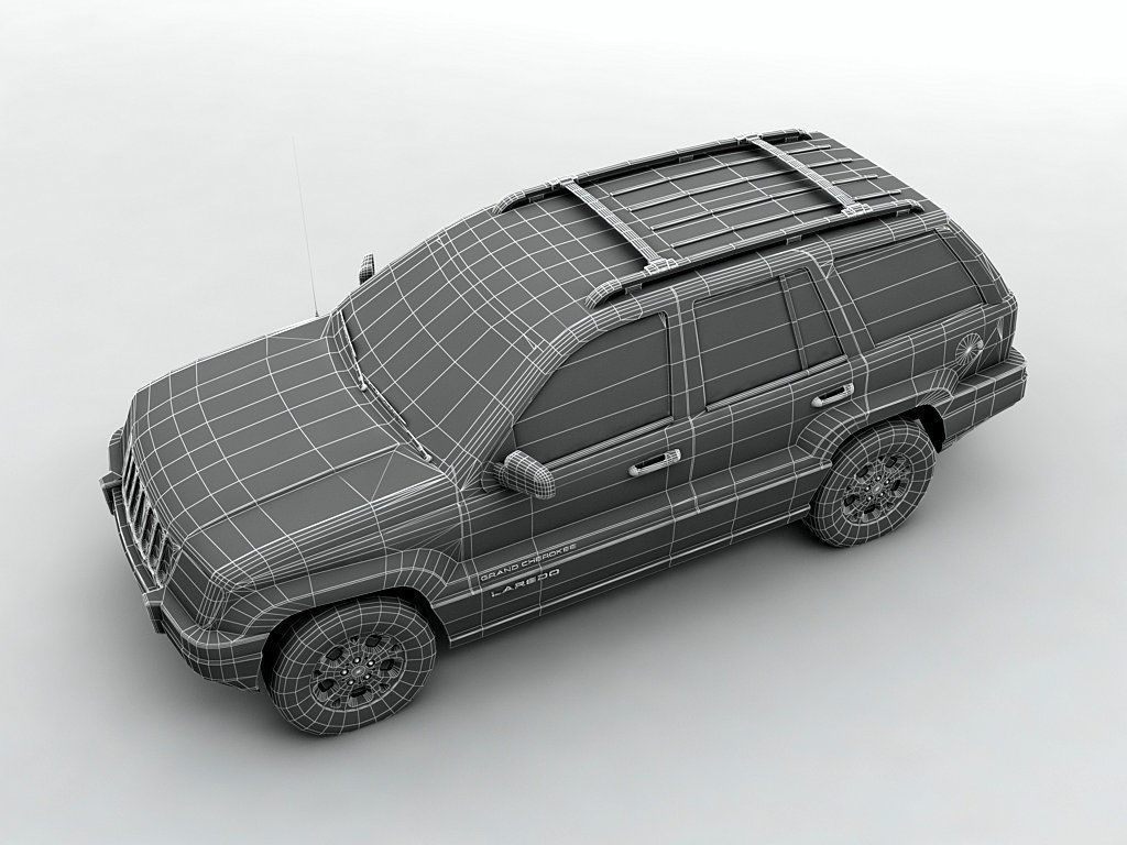  2000 Grand Cherokee Loredo SUV 3D model_3