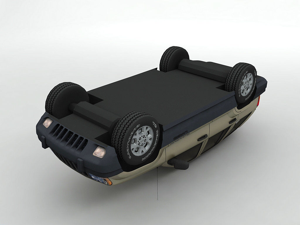  2000 Grand Cherokee Loredo SUV 3D model_2