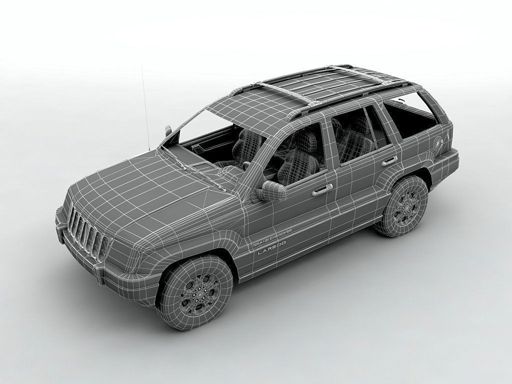  2000 Grand Cherokee Loredo SUV 3D model_4