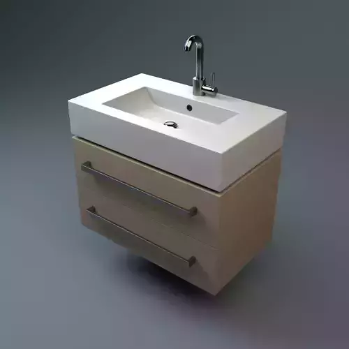 Premium Sink Low-poly 3D model