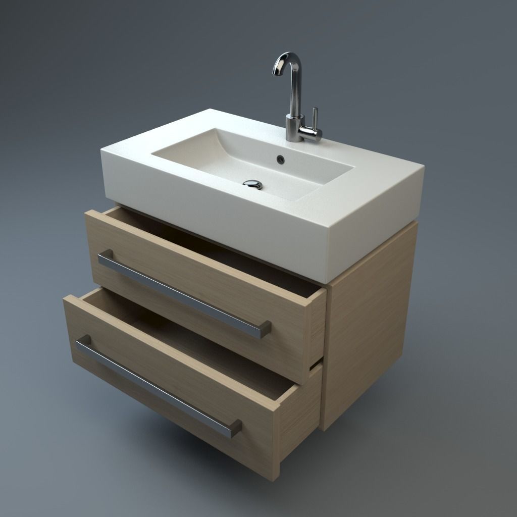 Premium Sink Low-poly 3D model_1