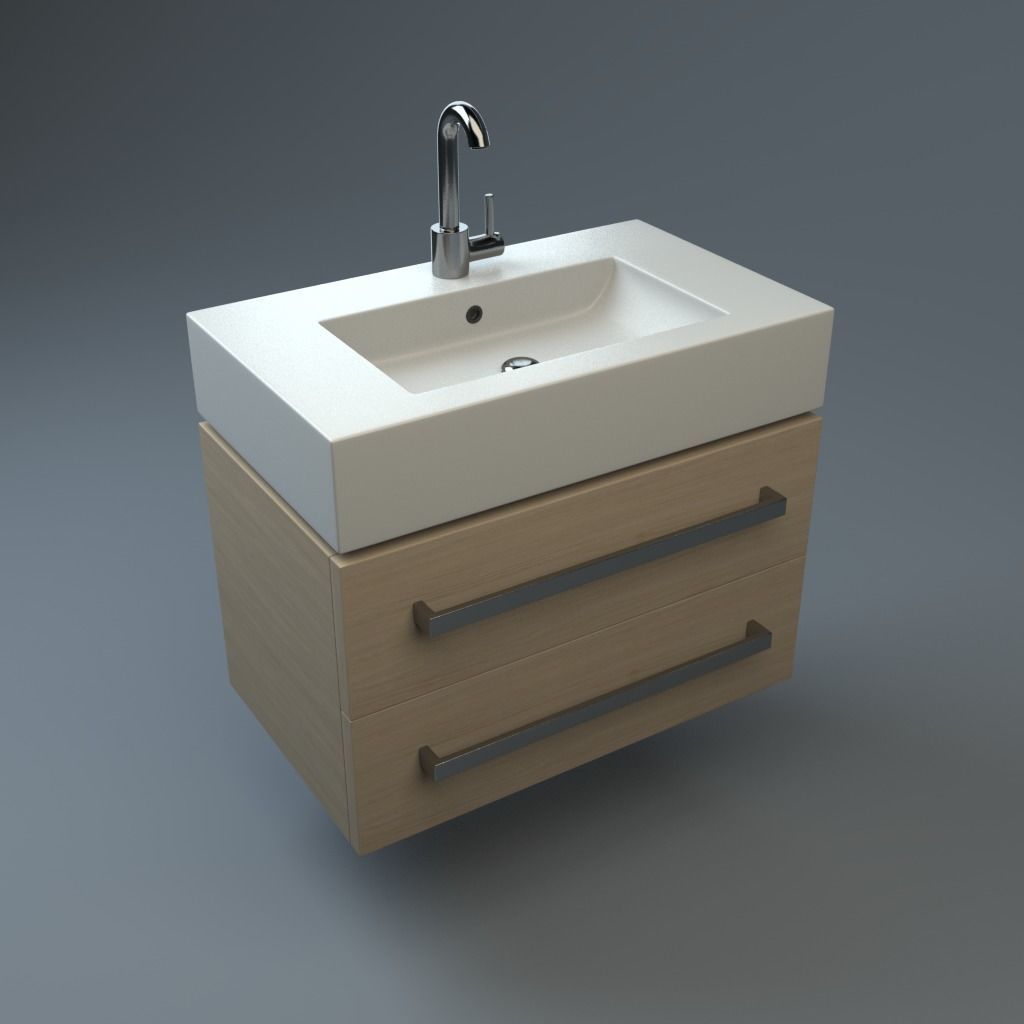 Premium Sink Low-poly 3D model_5