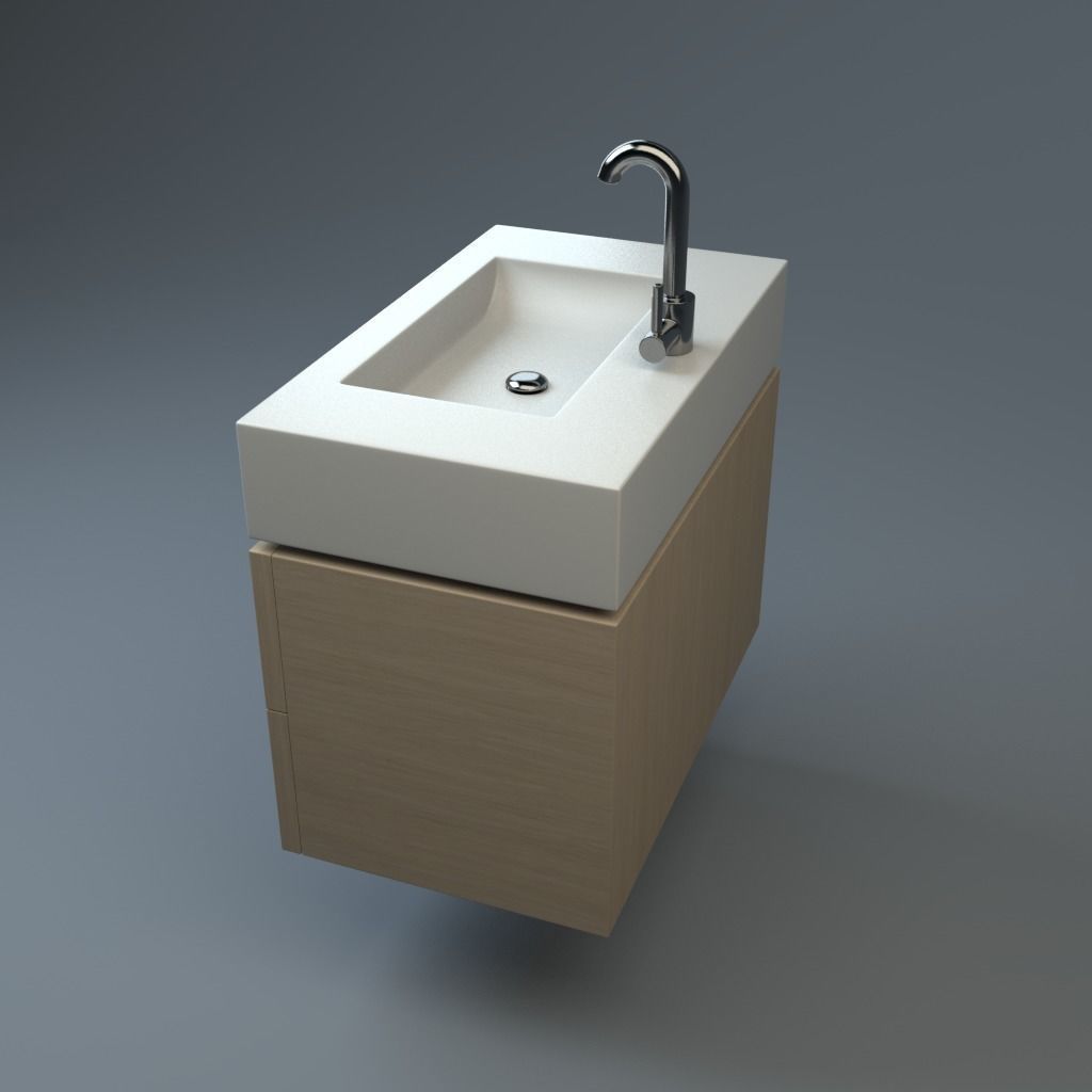 Premium Sink Low-poly 3D model_2