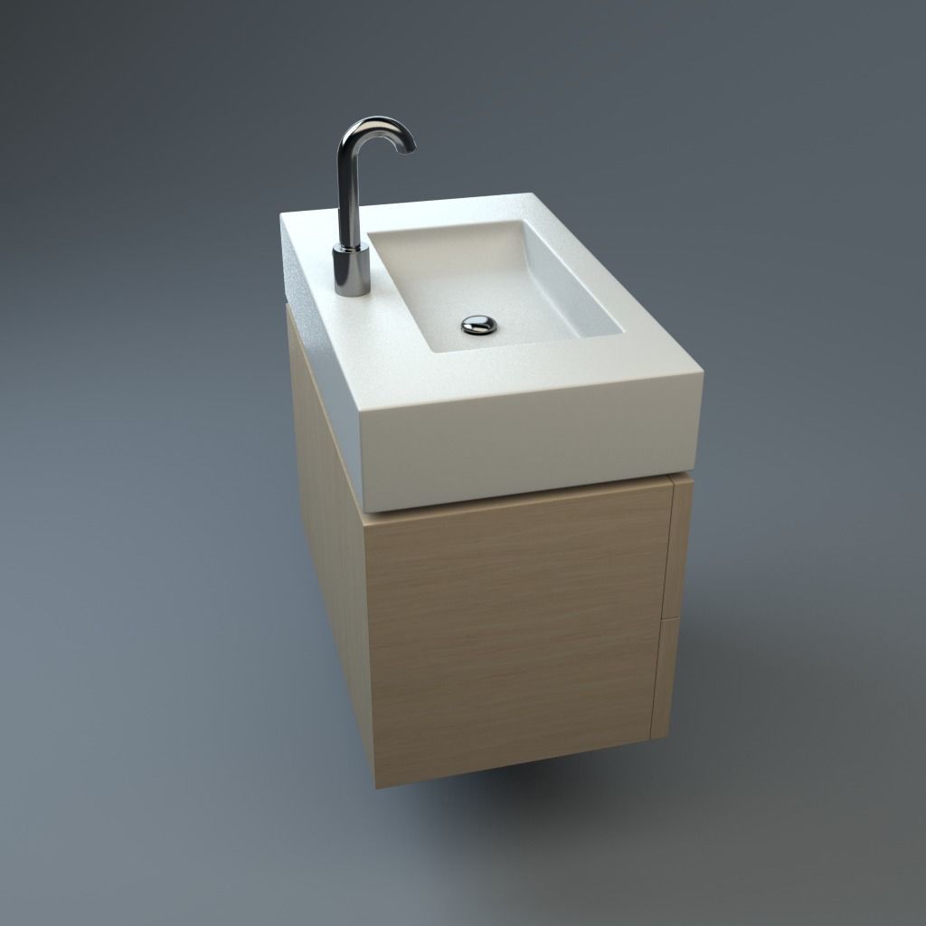 Premium Sink Low-poly 3D model_4