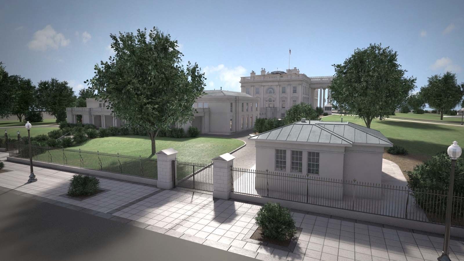 The White House Complex 3D model_21