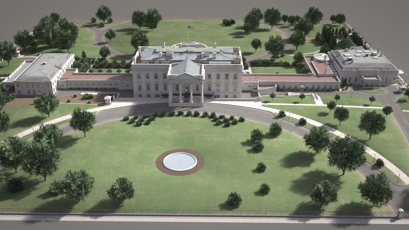The White House Complex 3D model_2