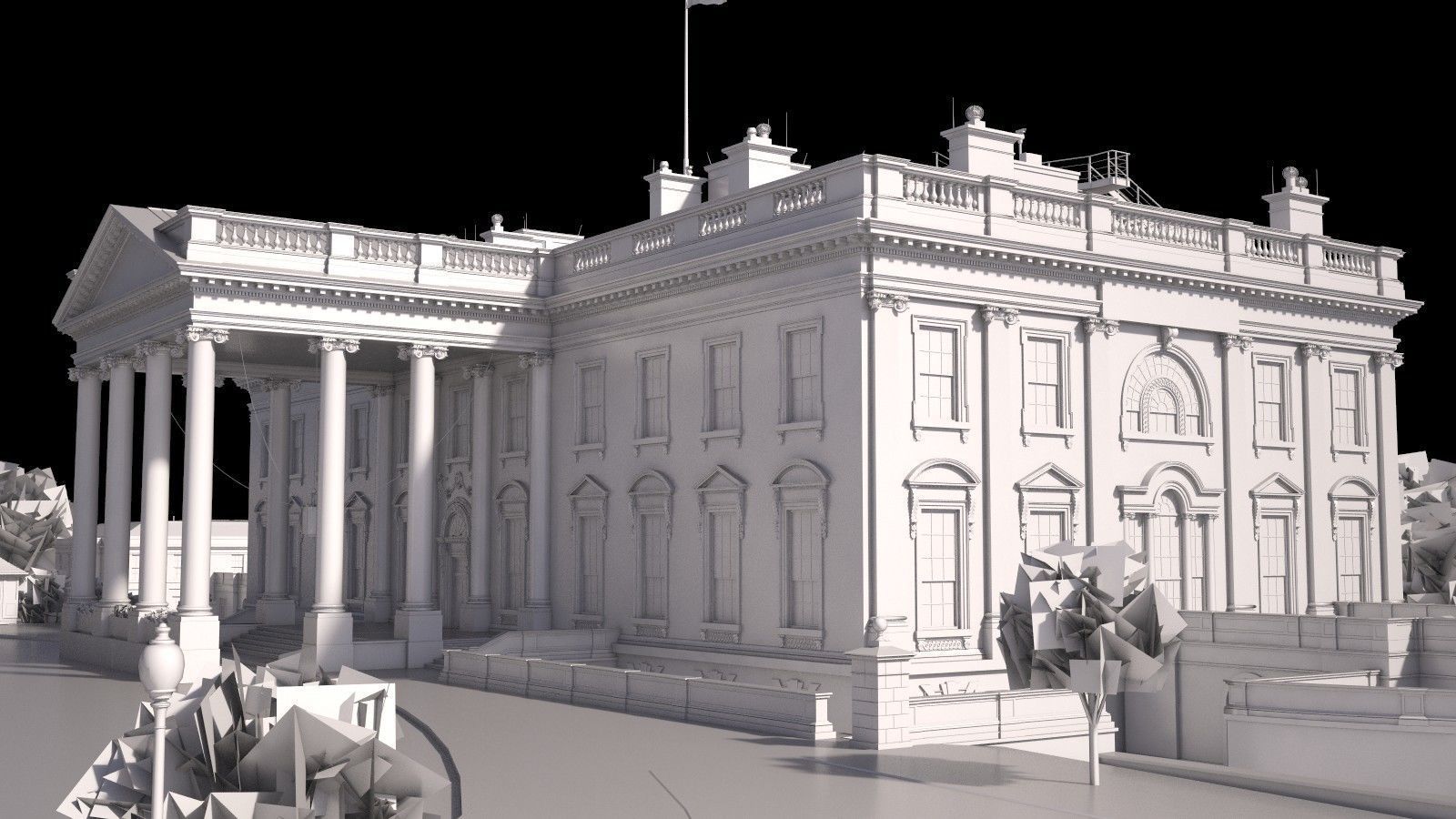 The White House Complex 3D model_34