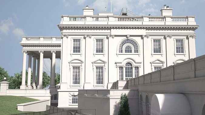 The White House Complex 3D model 7
