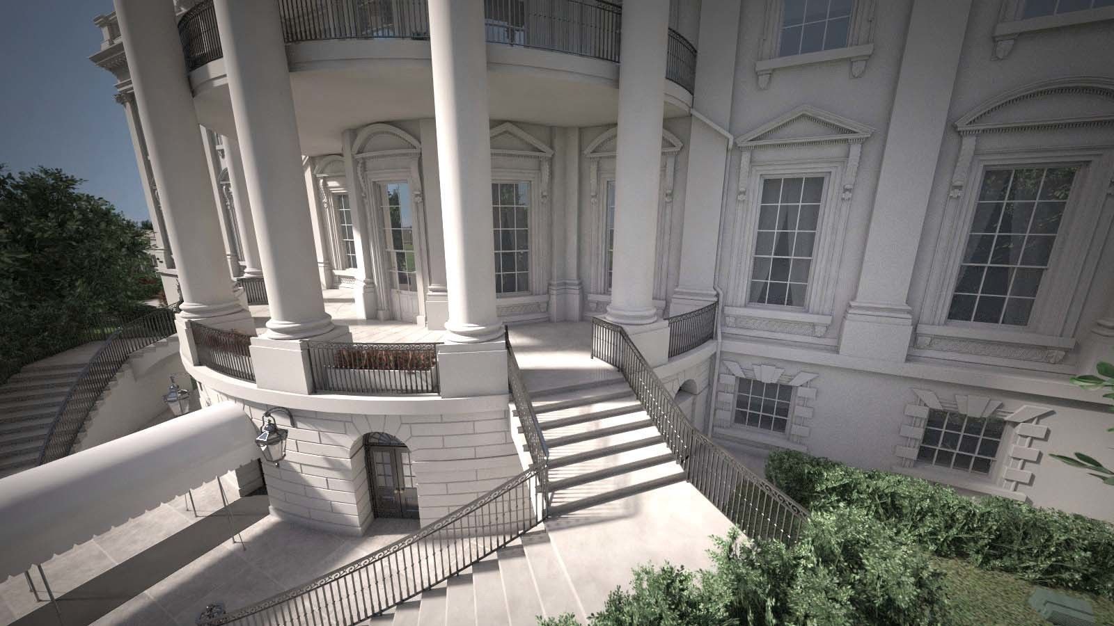 The White House Complex 3D model_15