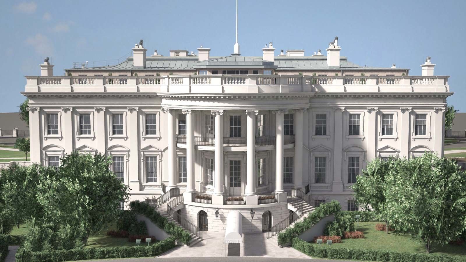 The White House Complex 3D model_3