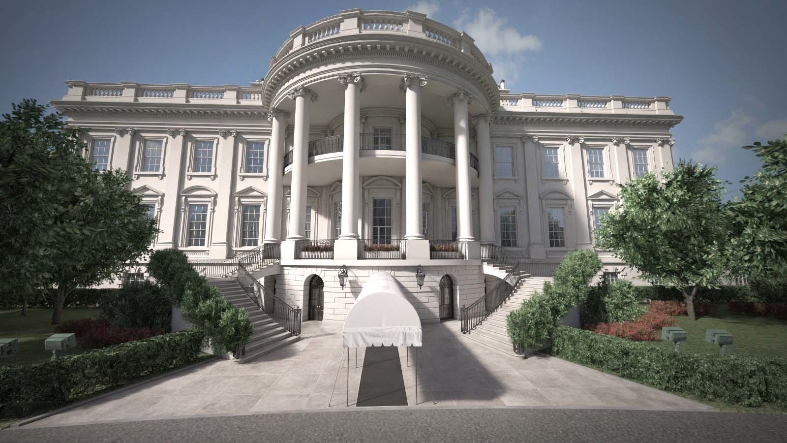 The White House Complex 3D model_4